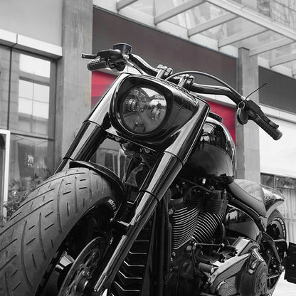 💫ART.4472 Faro LED fumé tipo X Luce con Luci Angel Eyes per Motocicletta 💫