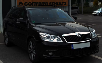 💫ART.6491 LPSK26 FARI ANTERIORI NERI per SKODA OCTAVIA 2009-2012💫