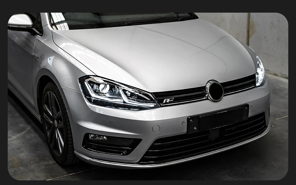 💥ART.3976 FARI LED AKD PER VW GOLF 7 MK7 2013-2016 DRL LENTE DINAMICA💥