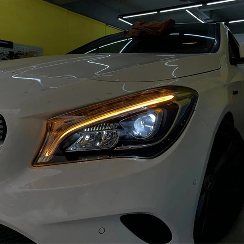💥ART.3650 FARI PER BENZ W117 CLA 2013-2019 LED DRL INDICATORI DIREZIONE LED💥
