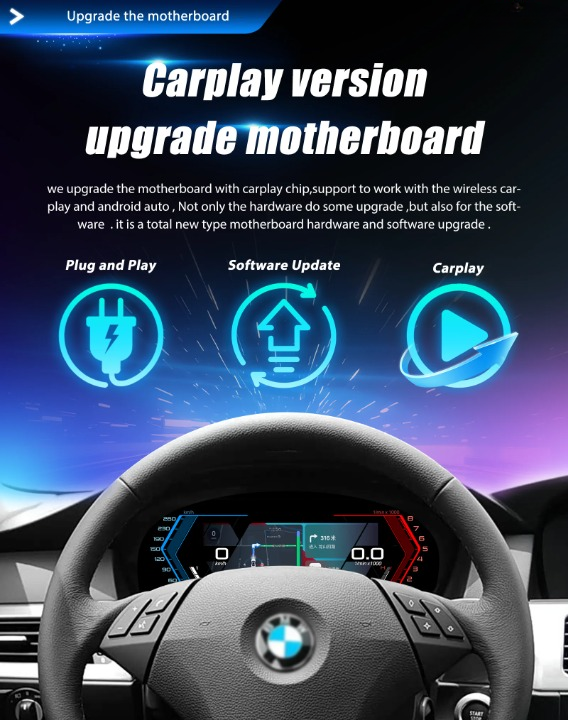 💫ART.3964 Linux Cockpit virtuale digitale LCD BMW X5 Series E70 E71 2006-2013💫