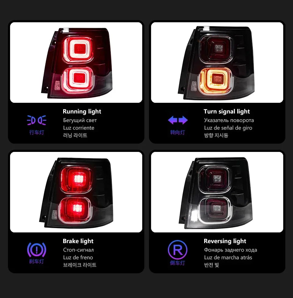 💫ART.4898 Fanali Posteriori LED per Range Rover Sport 2005-2013💫