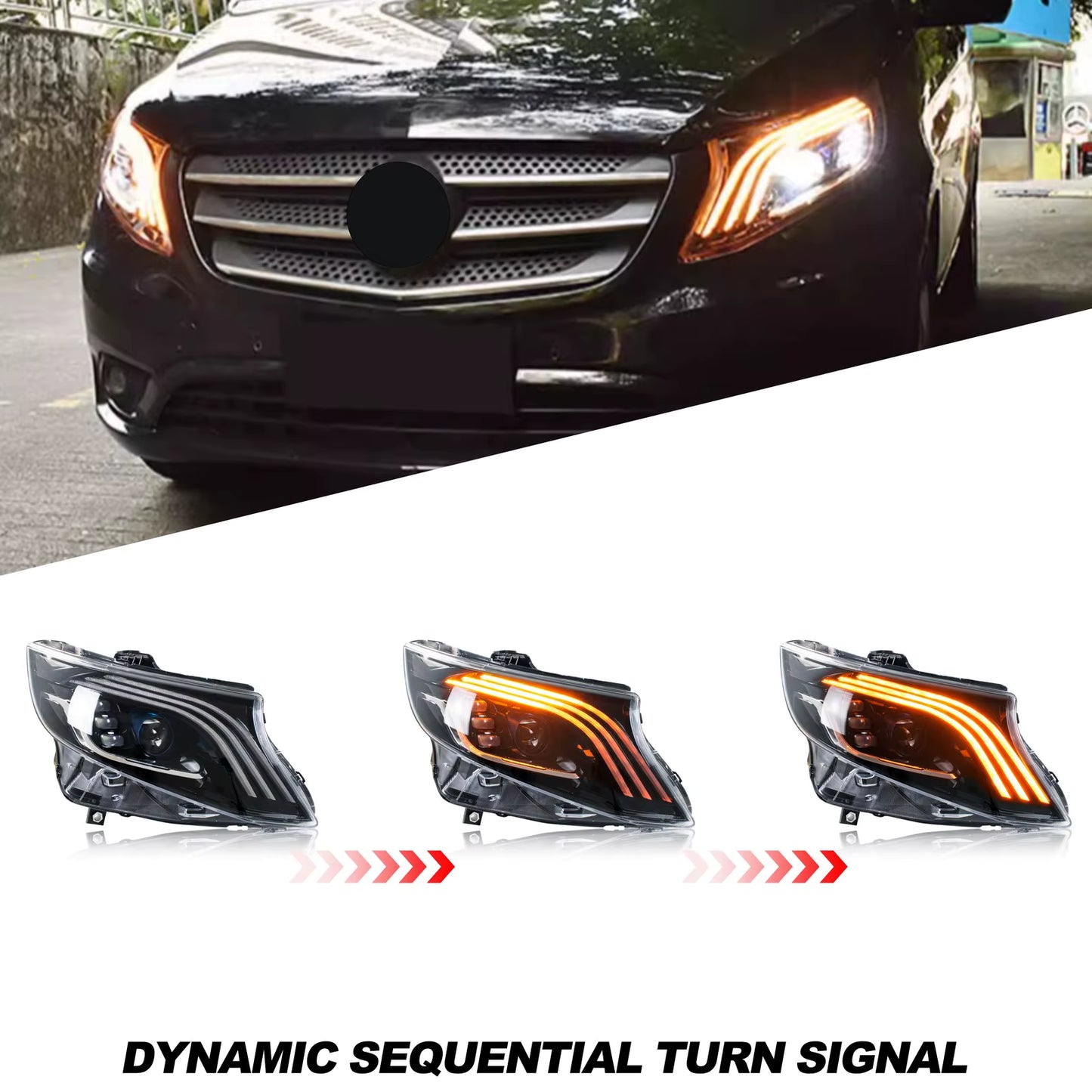 👉Fari a LED per Mercedes Benz Vito Metris 2016-2023👈