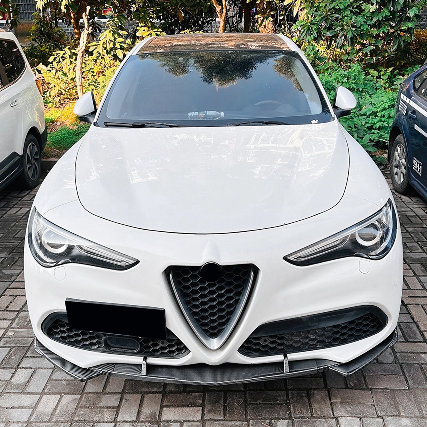 💫ART.8167 KIT ANTERIORE + POSTERIORE in Carbonio per Alfa Romeo Stelvio 17+💫