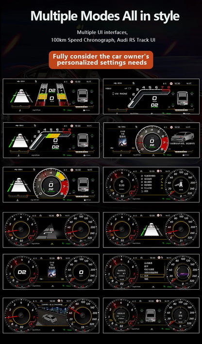 💫ART.3425 Cockpit virtuale digitale LCD per Audi Q3 2011-2018💫
