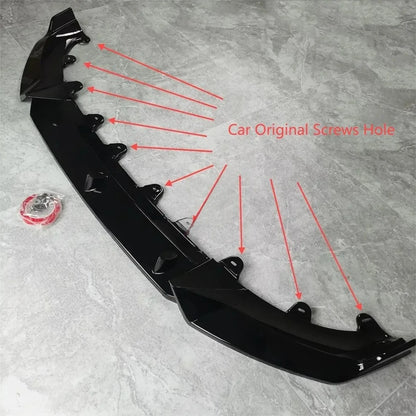 💫ART.5070 Splitter Anteriore per Bmw X3 G01 X4 G02 M-Pack 2022-2024💫