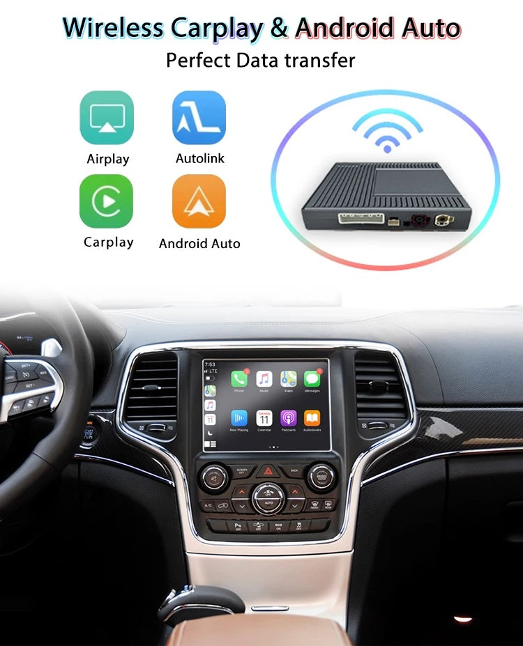 💫ART.3996 CarPlay Wireless Jeep Grand Cheokee / Renegade / Compass 2014-2019💫