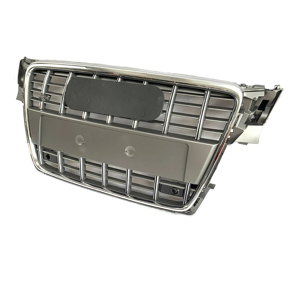💫ART.8482 Griglia Anteriore Nero Lucido / Cromato stile S4 per Audi A4 09-12💫
