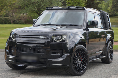 💕SPOILER ANTERIORI CON LED  LAND ROVER  DEFENDER 110 L663 NERO  LUCIDO 2020+ 💕