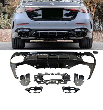 💕DIFFUSORI  MERCEDES CLASSE E W214  NERO LUCIDO 💕