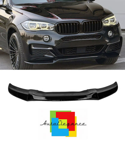 💕 SPLITTER  BMW X6 F16 M-SPORT 2014-2019  NERO LUCIDO  💕