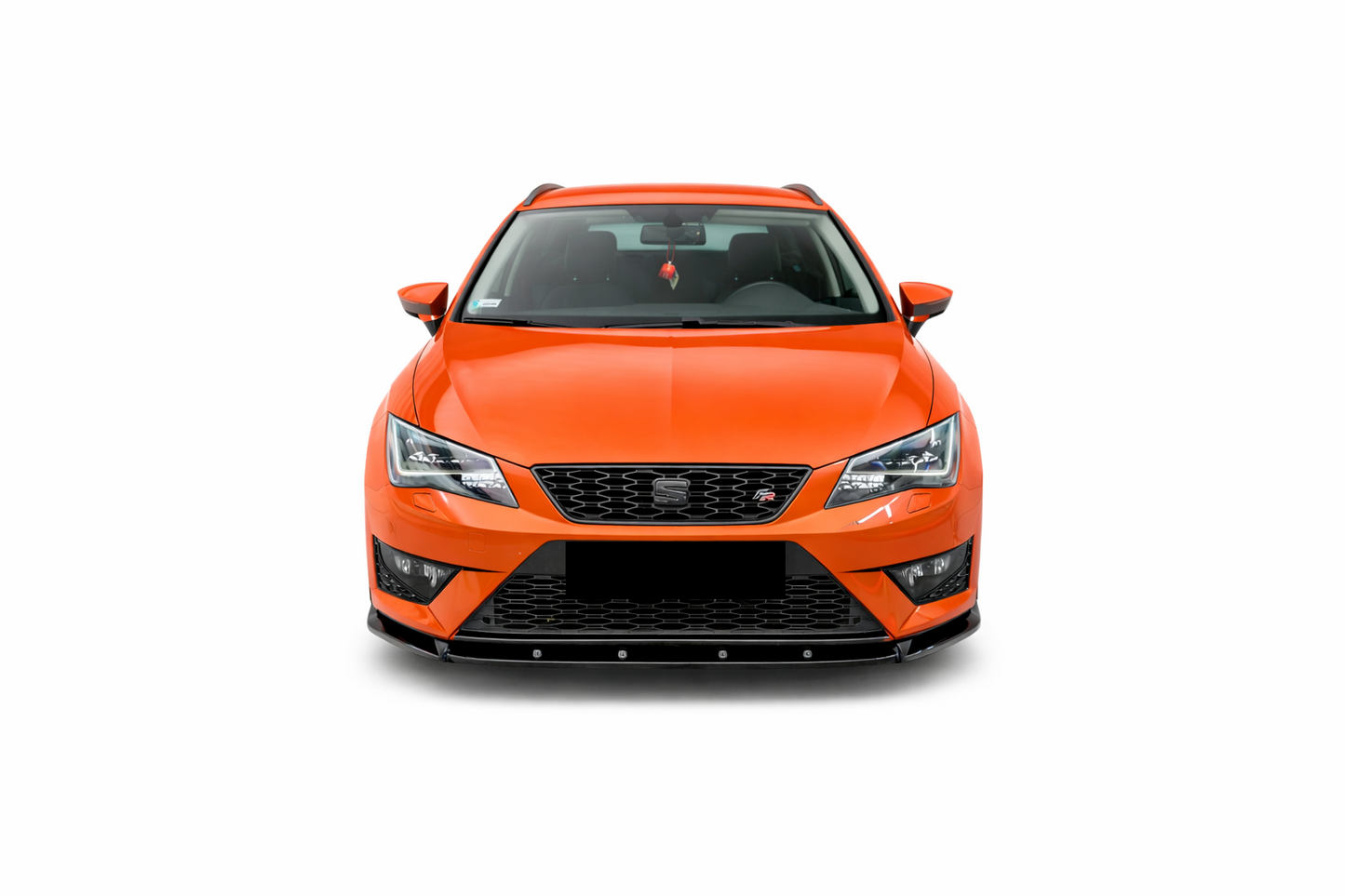 💫ART.9488 Splitter Anteriore V1 Nero Lucido per Leon Mk 3 2012-2016💫