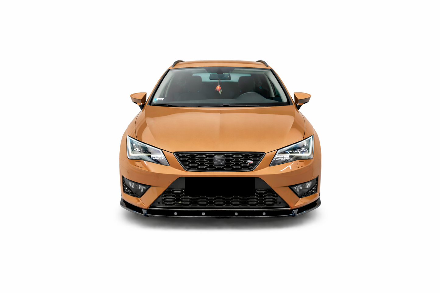 💫ART.9488 Splitter Anteriore V1 Nero Lucido per Leon Mk 3 2012-2016💫