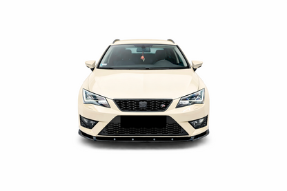 💫ART.9488 Splitter Anteriore V1 Nero Lucido per Leon Mk 3 2012-2016💫