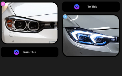 ART.5101 FARI ANTERIORI BMW SERIE 3 F30 F31 F35 LED Faro 2013-2019