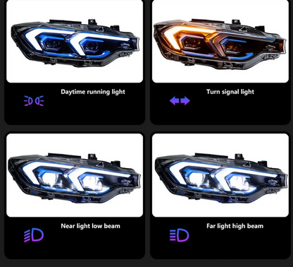 ART.5101 FARI ANTERIORI BMW SERIE 3 F30 F31 F35 LED Faro 2013-2019
