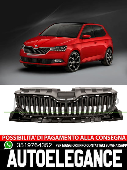 GRIGLIA RADIATORE NERA PER SKODA FABIA 6V 6V0853653A9B9