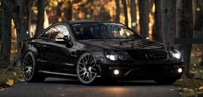 ART.3814 GRIGLIA MERCEDES SL R230 2001-2006 NERO LUCIDO