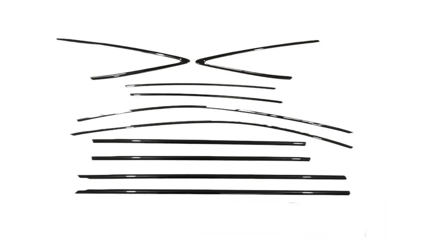 ART.4893 Cornici finestrini neri copertura adesiva window Audi A7 S7 12-23
