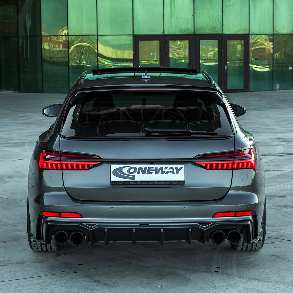💕ART.1852 SPOILER AUDI  A6 C8 2019+ AVANT S6 SLINE NERO LUCIDO ALA💕