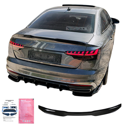 💫ART.9589 Spoiler Posteriore per AUDI A4/A4 S-Line/S4 B9 2015-2024💫