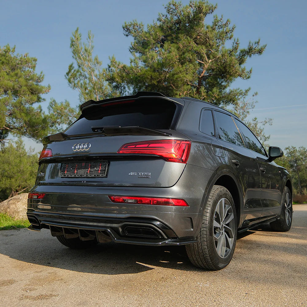 ✨ala aggiuntiva spoiler adatto per Audi Q5 Mk2 FL 2021+ nero lucido✨