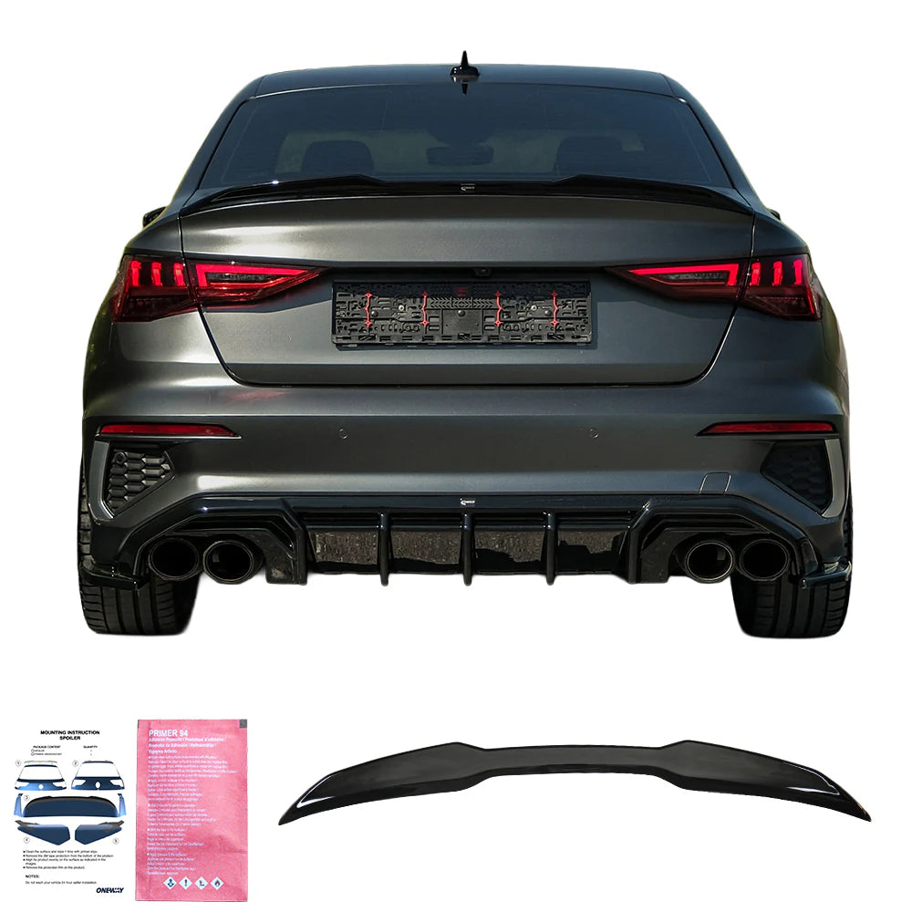 💫ART.3070 AUDI A3/A3 SPOILERS-Line/S3/RS3 8Y ( Sedan ) 2020-2024💫
