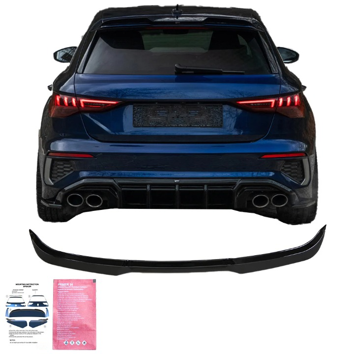💫ART.7550 Spoiler da Tetto per AUDI A3 S-Line/S3 8Y (Sportback) Facelift 2025+💫