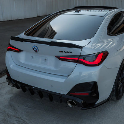 🔥SPOILER PER BMW SERIE 4 G26 GRAN COUPÉ / M440I 2021+ (COFANO) NERO LUCID🔥
