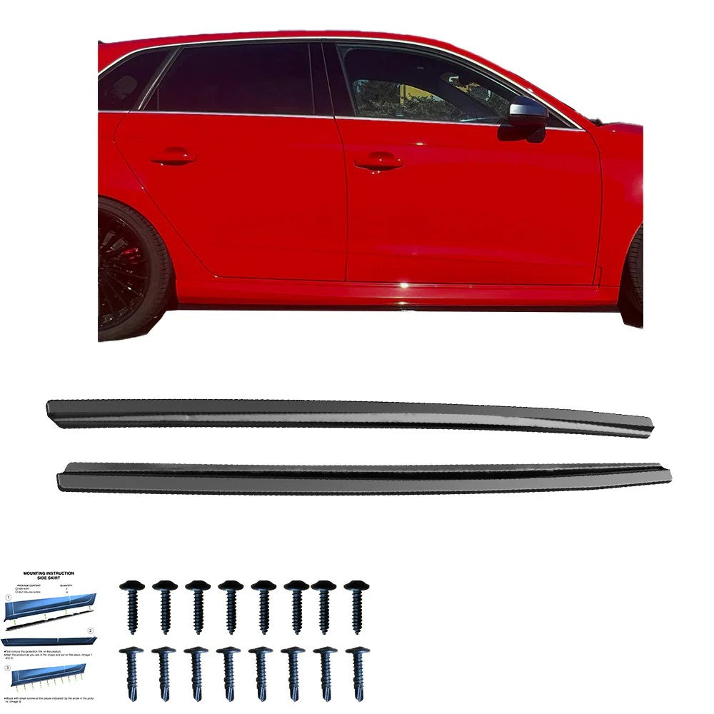 🔥MINIGONNE LATERALI COMPATIBILI CON AUDI RS3/RS3 FACELIFT 8V SPORTBACK 15–18🔥