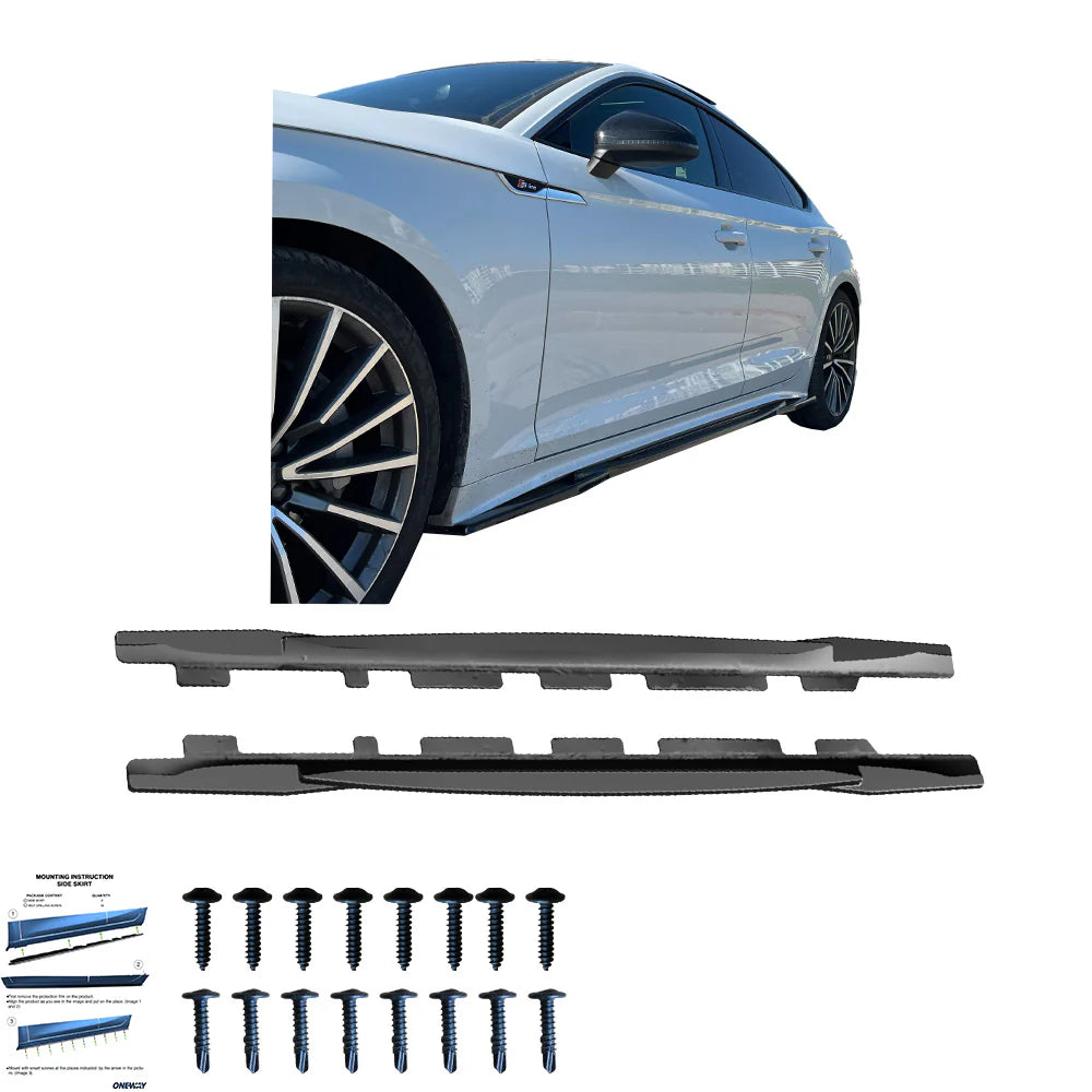 1910🔥Minigonne laterali Adatto Per AUDI A5 S5 Sportback F5 Facelift 19-24🔥