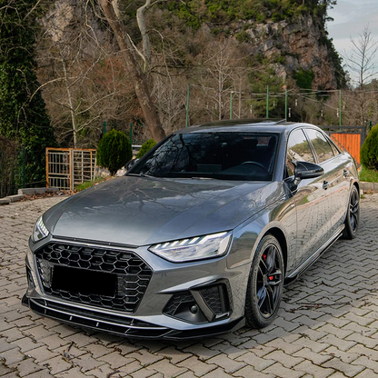💫ART.9590 Sotto Minigonne Nero Lucido AUDI A4 S-Line/S4 B9 2015-2024💫