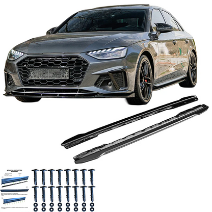 💫ART.9590 Sotto Minigonne Nero Lucido AUDI A4 S-Line/S4 B9 2015-2024💫