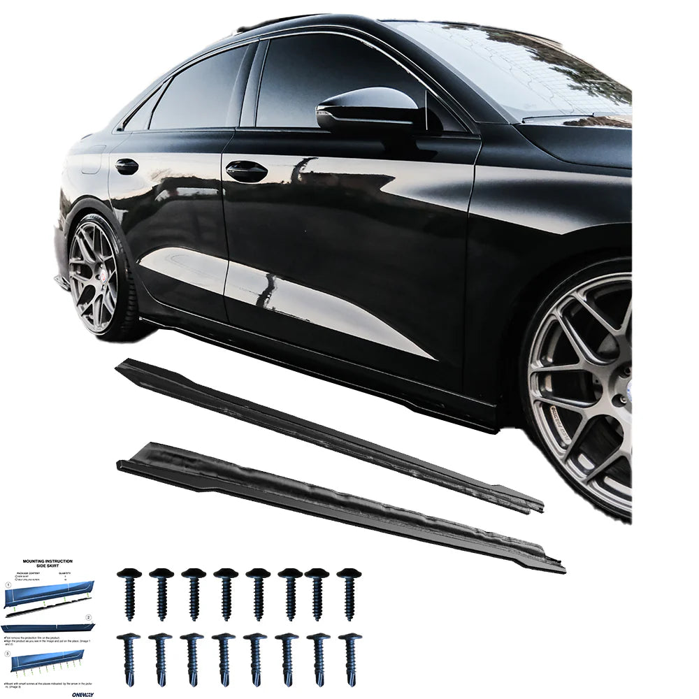 🔥Sotto Minigonne laterali Adatto Per AUDI A3 8Y Berlina/Sportback 20-24🔥
