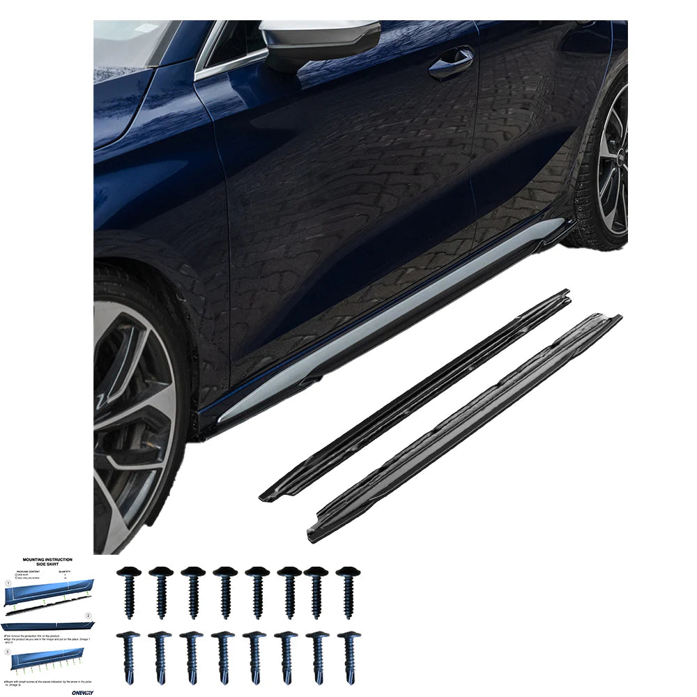 🔥Minigonne laterali Adatto Per AUDI S3 / A3 S-Line 8Y 2020-2024🔥