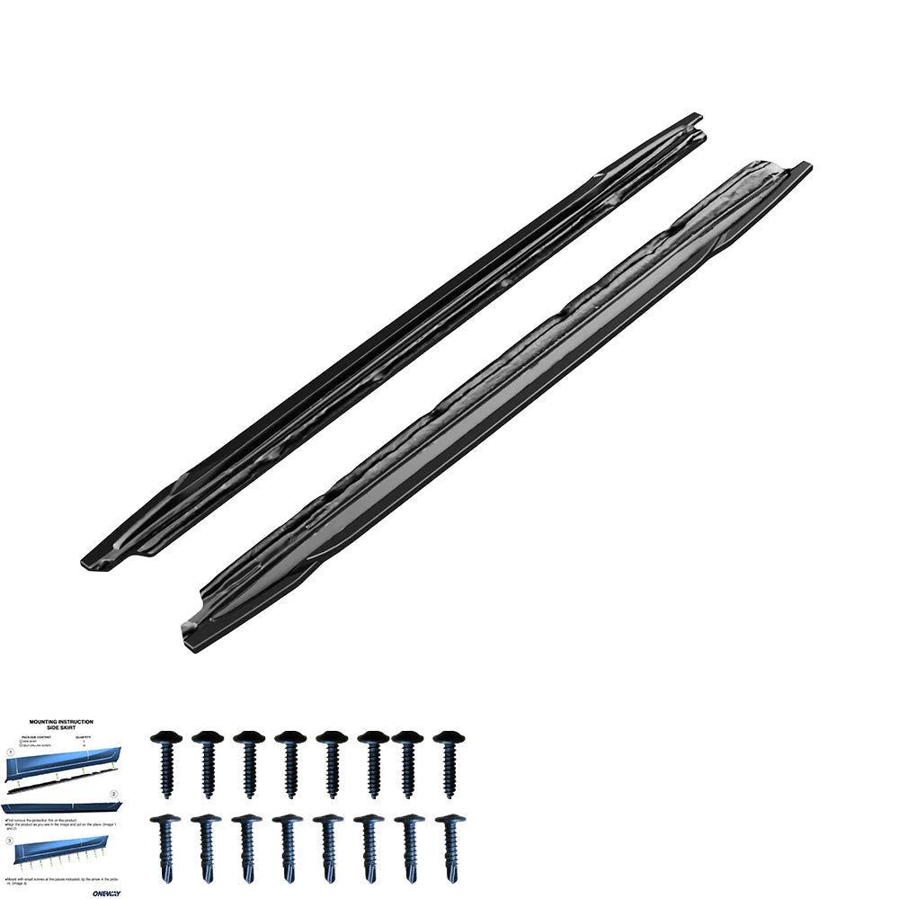 💫ART.2227 SOTTO MINIGONNE A3 8Y S3 2020-2024 (Sedan/Sportback) NERO LUCIDO💫
