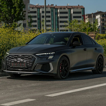 💫ART.2227 SOTTO MINIGONNE A3 8Y S3 2020-2024 (Sedan/Sportback) NERO LUCIDO💫