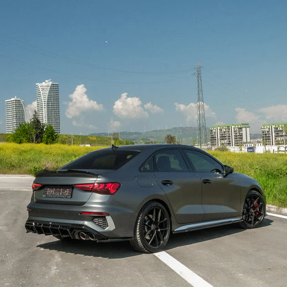 💫ART.2227 SOTTO MINIGONNE A3 8Y S3 2020-2024 (Sedan/Sportback) NERO LUCIDO💫