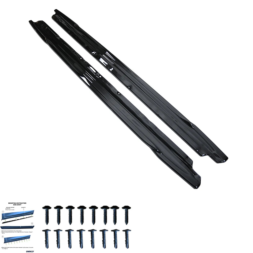 💫ART.2227 SOTTO MINIGONNE A3 8Y S3 2020-2024 (Sedan/Sportback) NERO LUCIDO💫