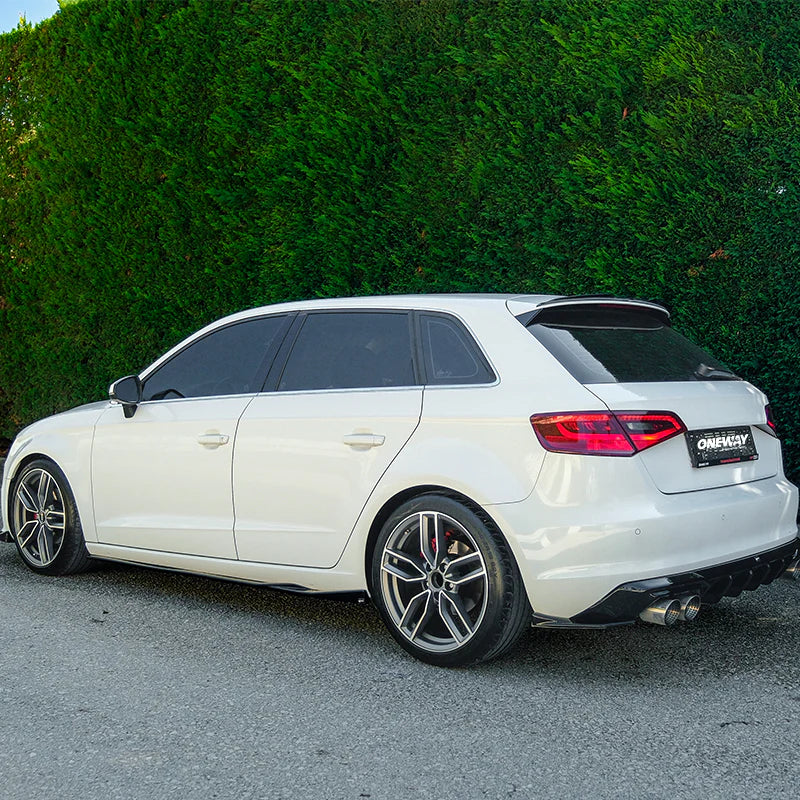 💫ART.9619 Sotto Minigonne Nero Lucido per AUDI A3 8V Sportback 2013-2016💫