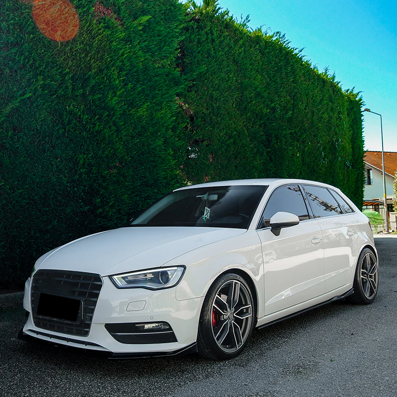 💫ART.9619 Sotto Minigonne Nero Lucido per AUDI A3 8V Sportback 2013-2016💫