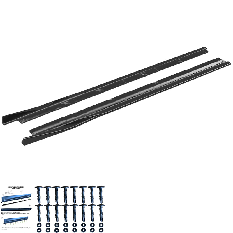 💫ART.9619 Sotto Minigonne Nero Lucido per AUDI A3 8V Sportback 2013-2016💫