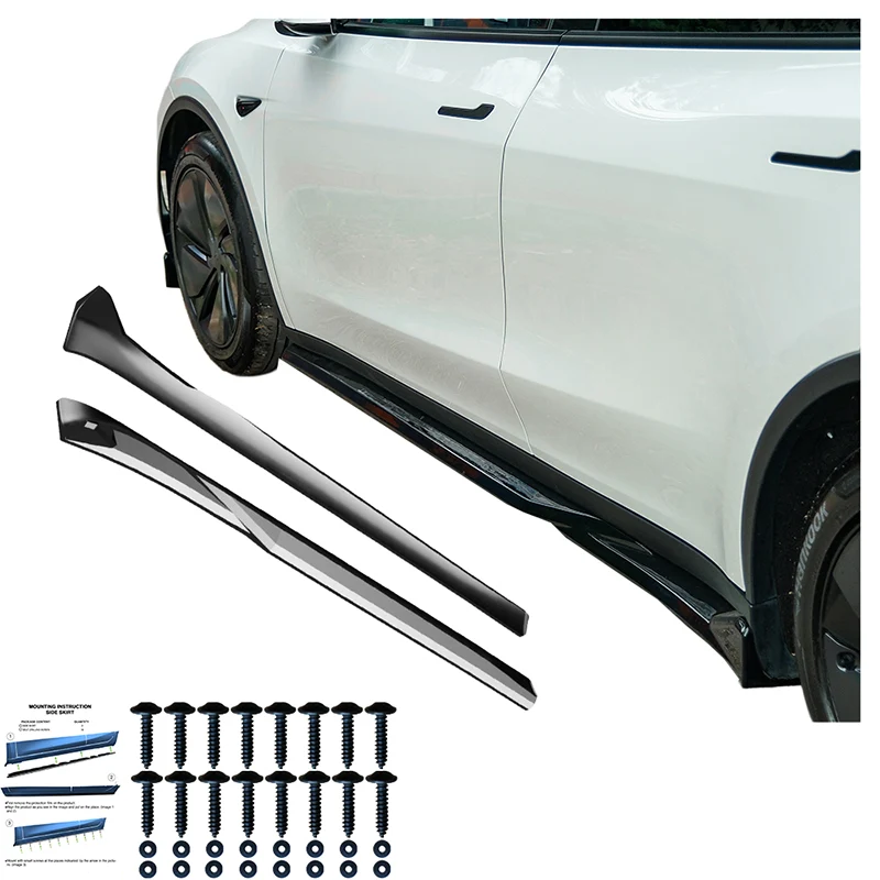 💫ART.10299 Sotto Minigonne compatibili con TESLA Model Y MK1 Facelift 2025+💫