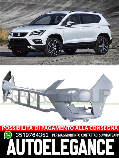 Paraurti Prasco Anteriore CON PRIMER FORI LAVAFARI Per Seat Ateca 575807221CGRU