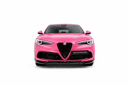 💫ART.9359 Splitter Anteriore per Alfa Romeo Stelvio Quadrifoglio Mk1 201-2022💫
