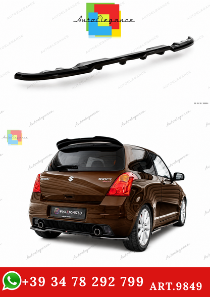 🔥ART.9849 SPLITTER POSTERIORE (CON BARRE VERTICALI) SUZUKI SWIFT SPORT Mk4🔥