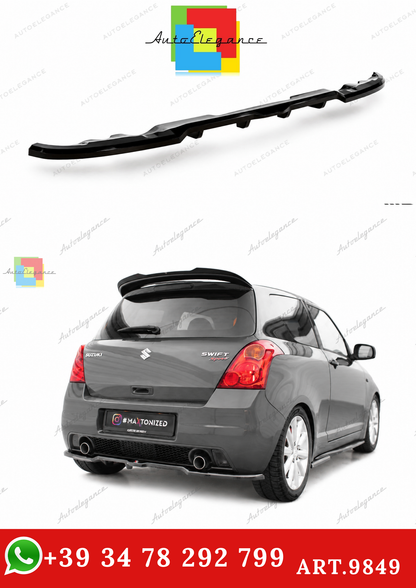 🔥ART.9849 SPLITTER POSTERIORE (CON BARRE VERTICALI) SUZUKI SWIFT SPORT Mk4🔥