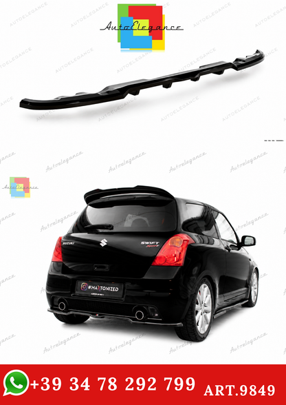 🔥ART.9849 SPLITTER POSTERIORE (CON BARRE VERTICALI) SUZUKI SWIFT SPORT Mk4🔥