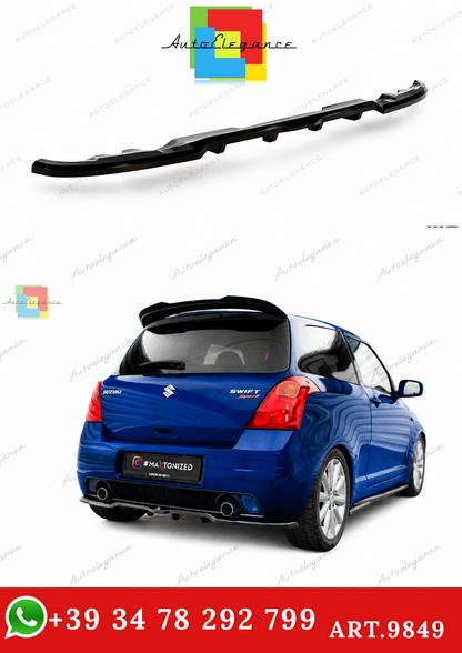 🔥ART.9849 SPLITTER POSTERIORE (CON BARRE VERTICALI) SUZUKI SWIFT SPORT Mk4🔥