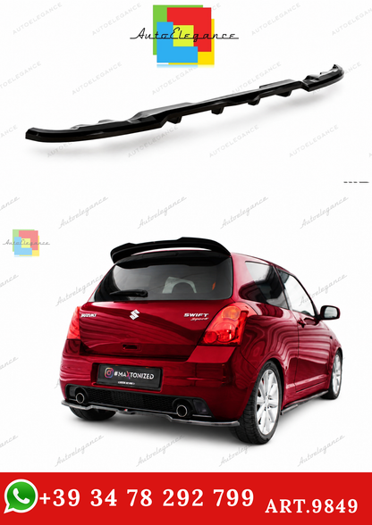 🔥ART.9849 SPLITTER POSTERIORE (CON BARRE VERTICALI) SUZUKI SWIFT SPORT Mk4🔥
